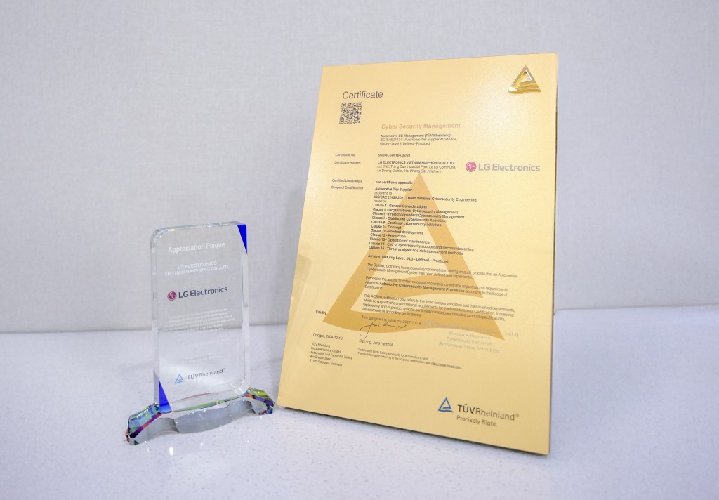 Chứng nhận Hệ thống Quản lý An toàn An ninh mạng (Cyber Security Management System - CSMS) Cấp độ 3 từ TÜV Rheinland