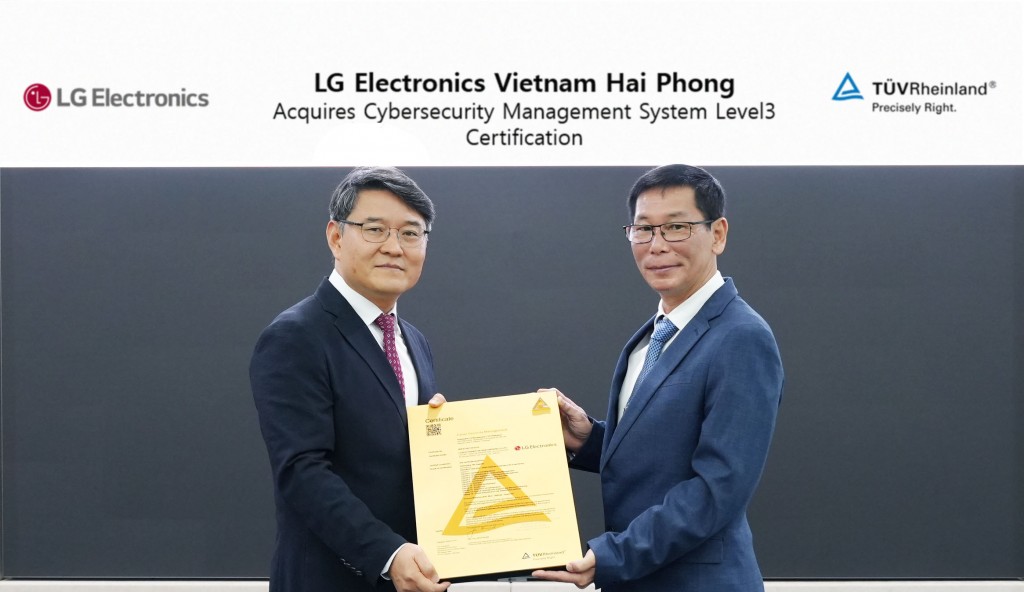 Nhà máy sản xuất linh kiện ô tô lớn nhất của LG Electronics nhận chứng nhận an ninh mạng hàng đầu