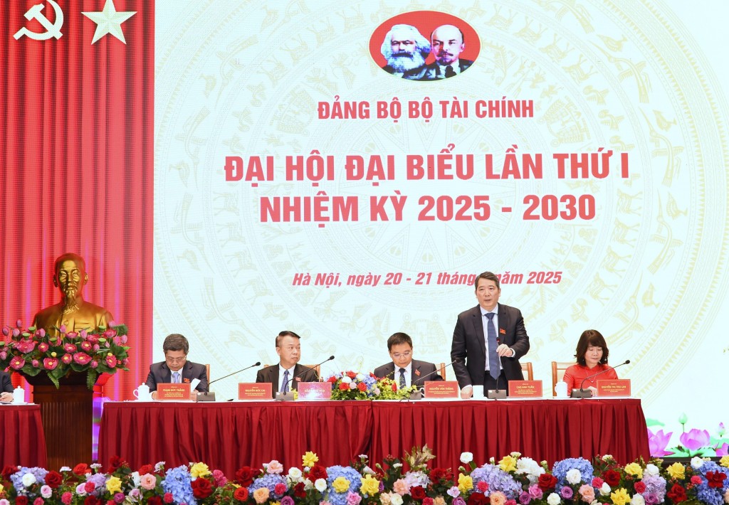 Đại hội Đảng bộ Bộ Tài chính lần thứ I, nhiệm kỳ 2025-2030 là Đại hội có ý nghĩa hết sức quan trọng của Đảng bộ Bộ Tài chính sau khi thực hiện hợp nhất, sáp nhập các cơ quan theo chủ trương của Đảng và Nhà nước và cũng là dịp rất đặc biệt kỷ niệm 80 năm ngày thành lập ngành - Ảnh: VGP/Thu Sa