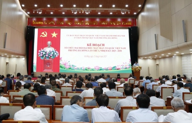 Dự kiến, ngày 17-18/9 diễn ra Đại hội MTTQ phường Hà Đông
