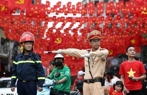 Đảm bảo an ninh trật tự phục vụ hợp luyện diễu binh, diễu hành