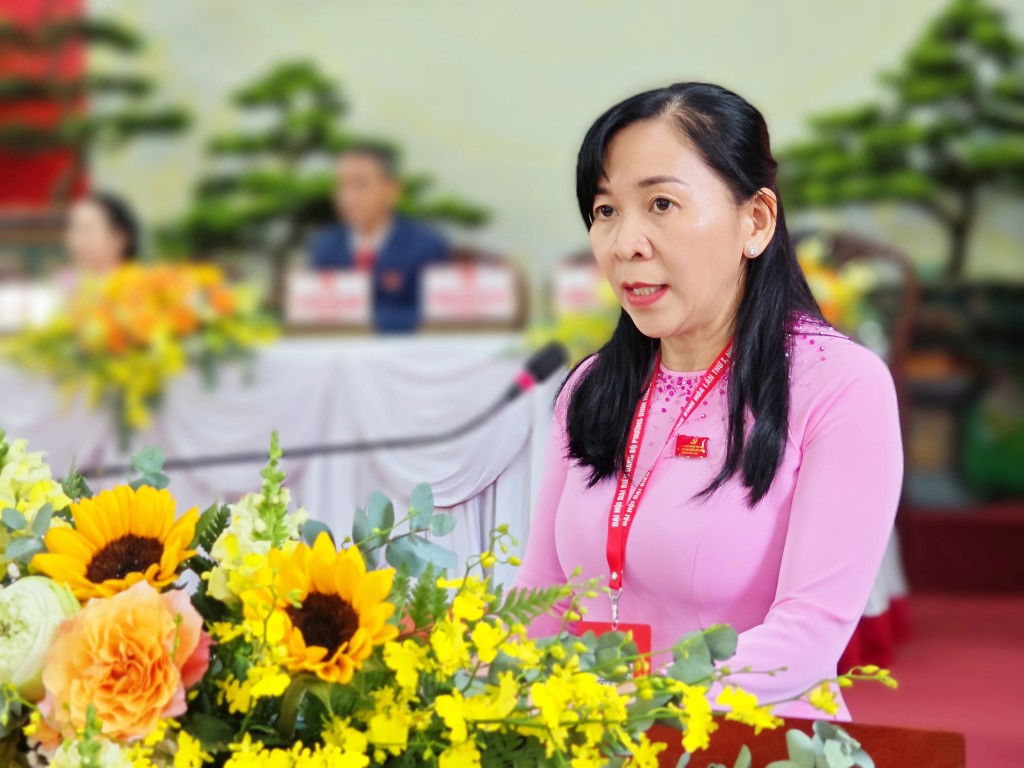 Phó Bí thư Thường trực phường Bình Hoà Dương Thuý Hiền 