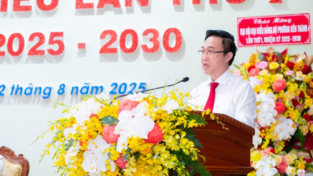 Phó Bí thư Thành ủy TP HCM Đặng Minh Thông phát biểu chỉ đạo đại hội