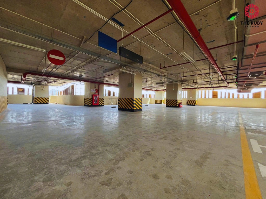 The Ruby có bãi đỗ xe thông minh trên tầng 3,4 – cao ráo, thoáng mát