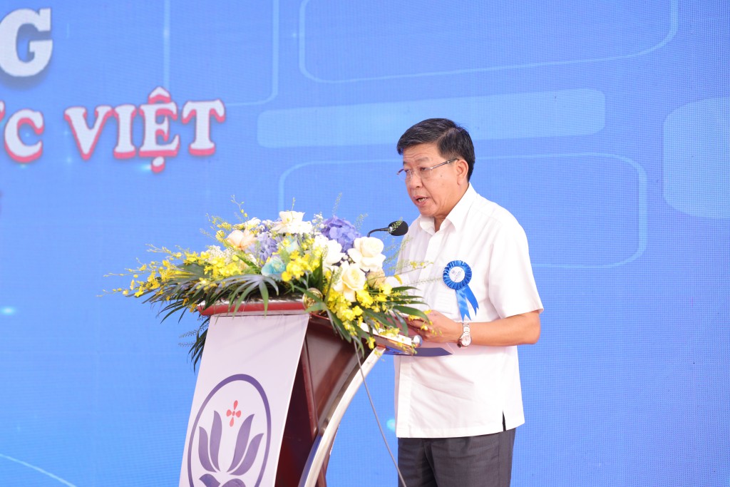 Ông Dương Đức Tuấn - Ủy viên Ban Thường vụ Thành ủy, Phó Chủ tịch UBND TP. Hà Nội phát biểu tại lễ khởi công.