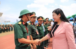 Lãnh đạo MTTQ TP Hà Nội thăm, động viên các khối tham gia A80