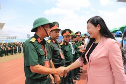 Lãnh đạo MTTQ TP Hà Nội thăm, động viên các khối tham gia A80