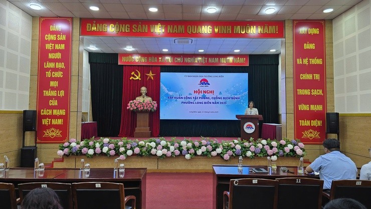 Phường Long Biên tập huấn công tác phòng, chống dịch bệnh năm 2025