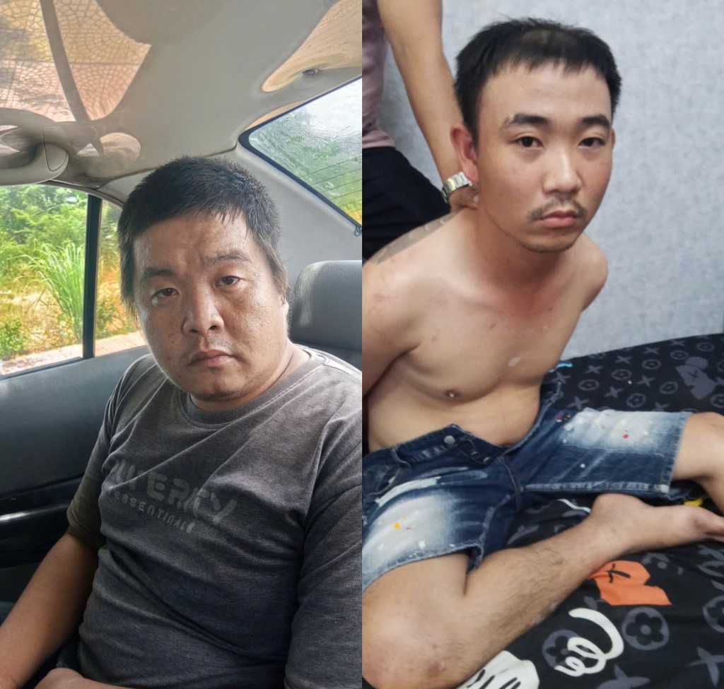 Hai đối tượng Ngọc và Hùng trong đường dây mua bán trái phép ma túy bị cơ quan Công an bắt giữ (Ảnh: CA)