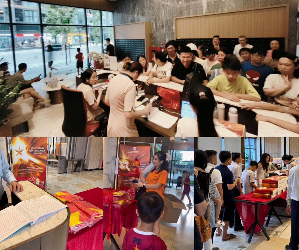 Không khí nhận quà 2/9 đầy hào hứng tại Masteri West Heights