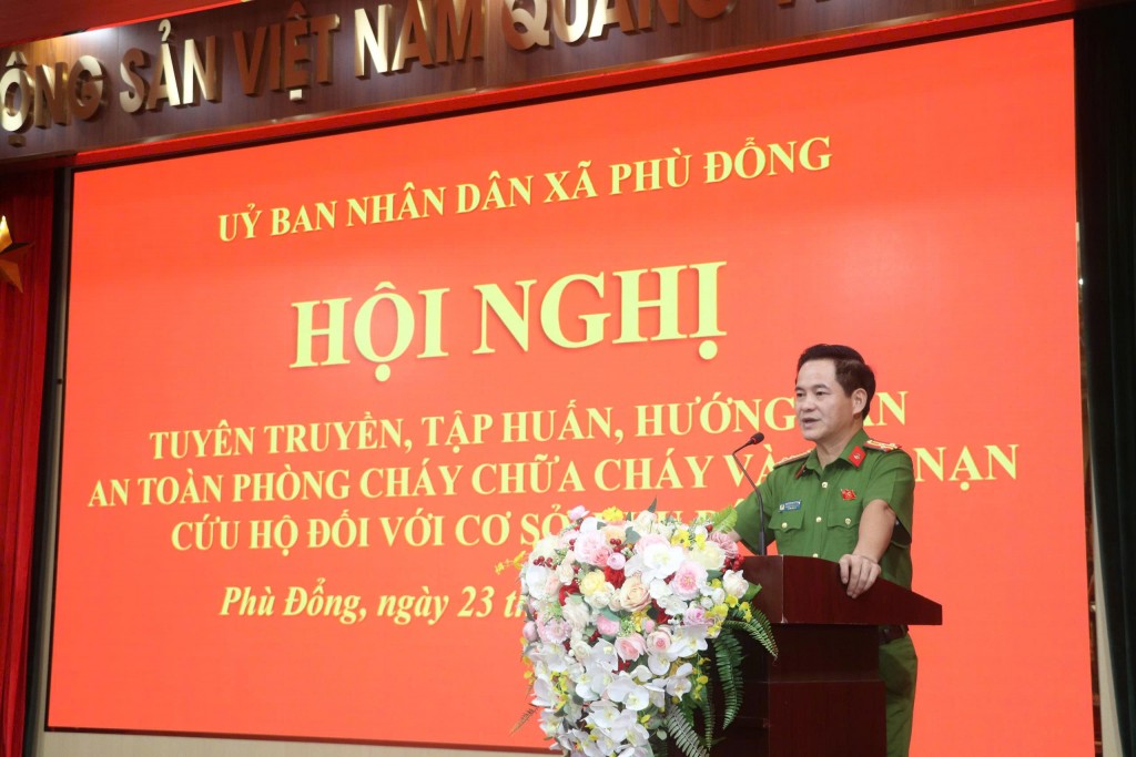 Trang bị kiến thức, kỹ năng phòng cháy chữa cháy cho lãnh đạo thôn, tổ dân phố