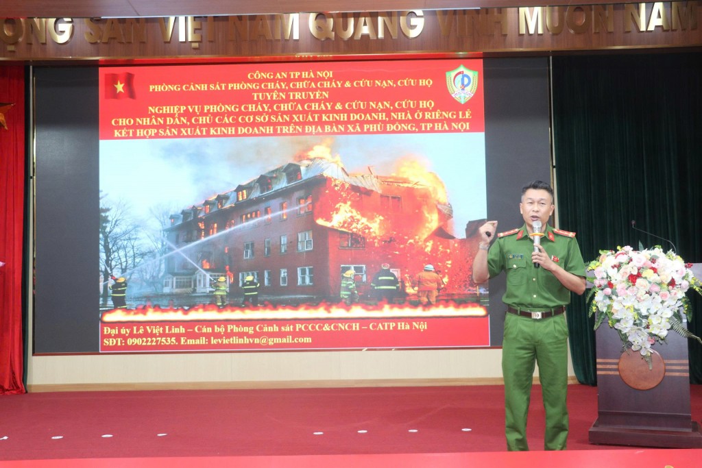 Trang bị kiến thức, kỹ năng phòng cháy chữa cháy cho lãnh đạo thôn, tổ dân phố