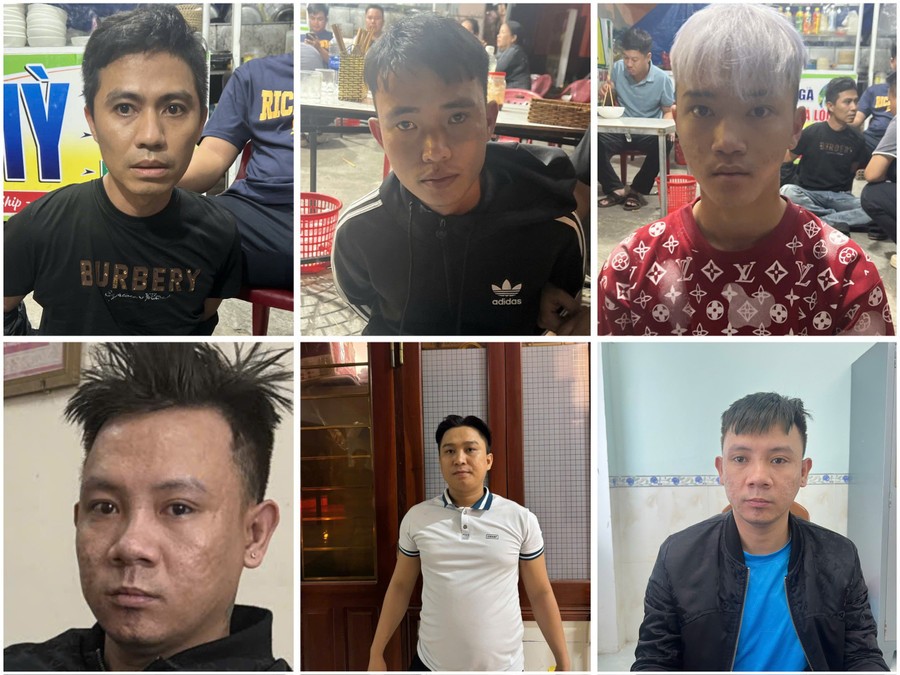 Các đối tượng đường dây mua bán người dưới 16 tuổi bị cơ quan Công an tạm giữ (Ảnh: CA)