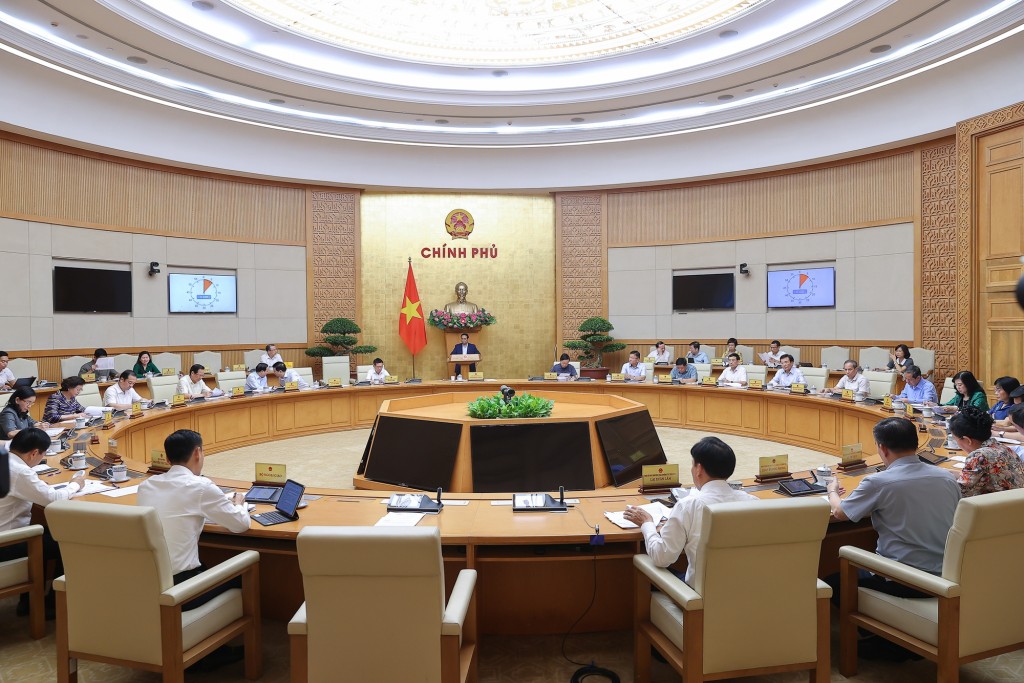 Hội nghị đánh giá, sau gần 2 tháng triển khai vận hành chính quyền địa phương theo mô hình 2 cấp đạt được nhiều kết quả quan trọng - Ảnh: VGP/Nhật Bắc