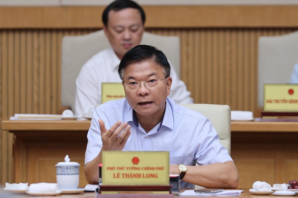 Phó Thủ tướng Lê Thành Long phát biểu tại hội nghị - Ảnh: VGP/Nhật Bắc