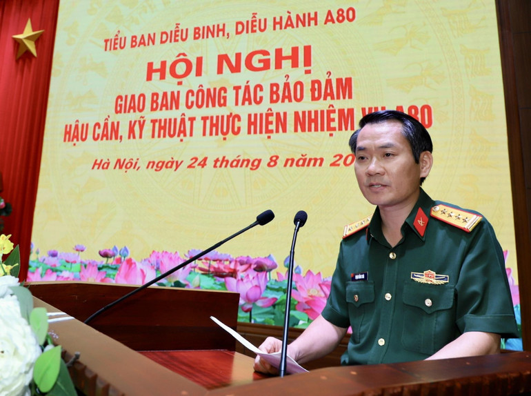 Chủ động trong công tác bảo đảm hậu cần, kỹ thuật cho nhiệm vụ A80