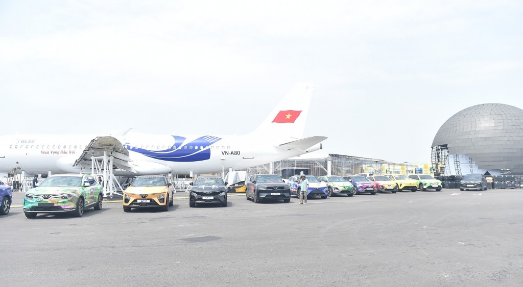 Các sản phẩm xe thuộc gian trưng bày của Tập đoàn Vingroup Các sản phẩm xe thuộc gian trưng bày của Tập đoàn Vingroup