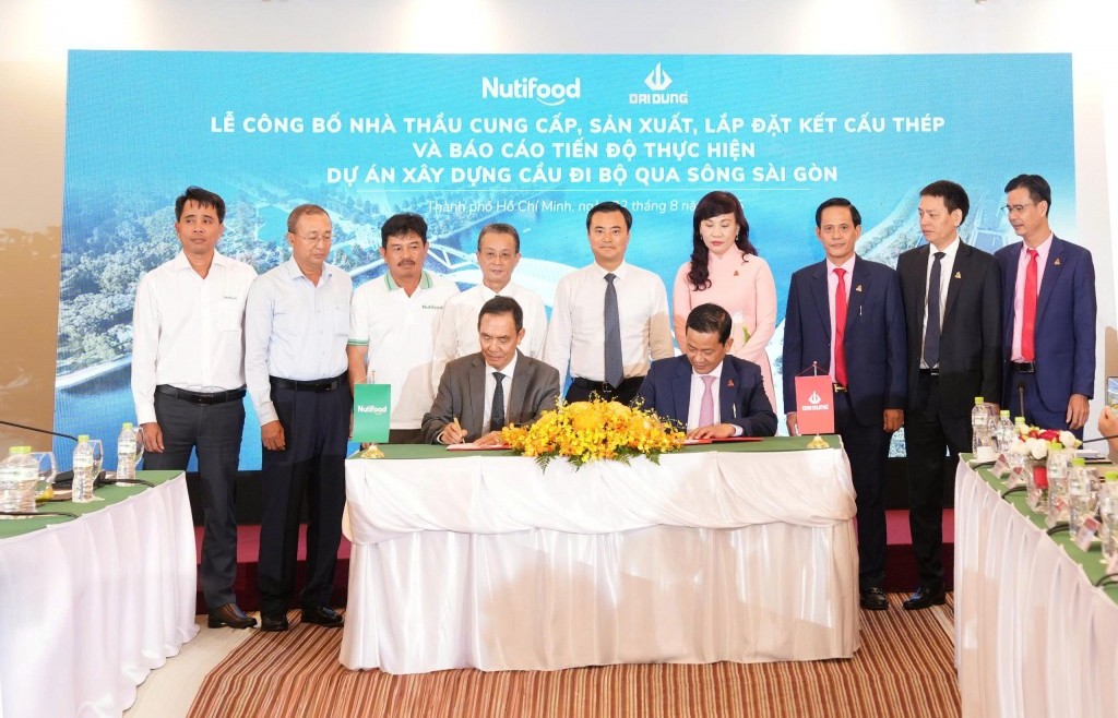 Nutifood công bố nhà thầu cung cấp, sản xuất và lắp đặt kết cấu thép cho cầu đi bộ qua sông Sài Gòn