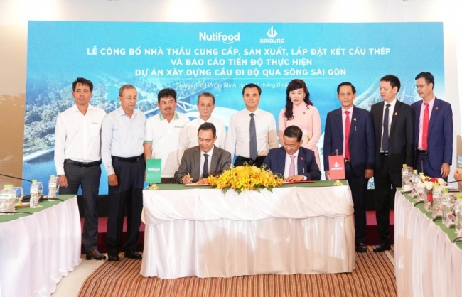 Nutifood công bố nhà thầu cung cấp, sản xuất và lắp đặt kết cấu thép cho cầu đi bộ qua sông Sài Gòn