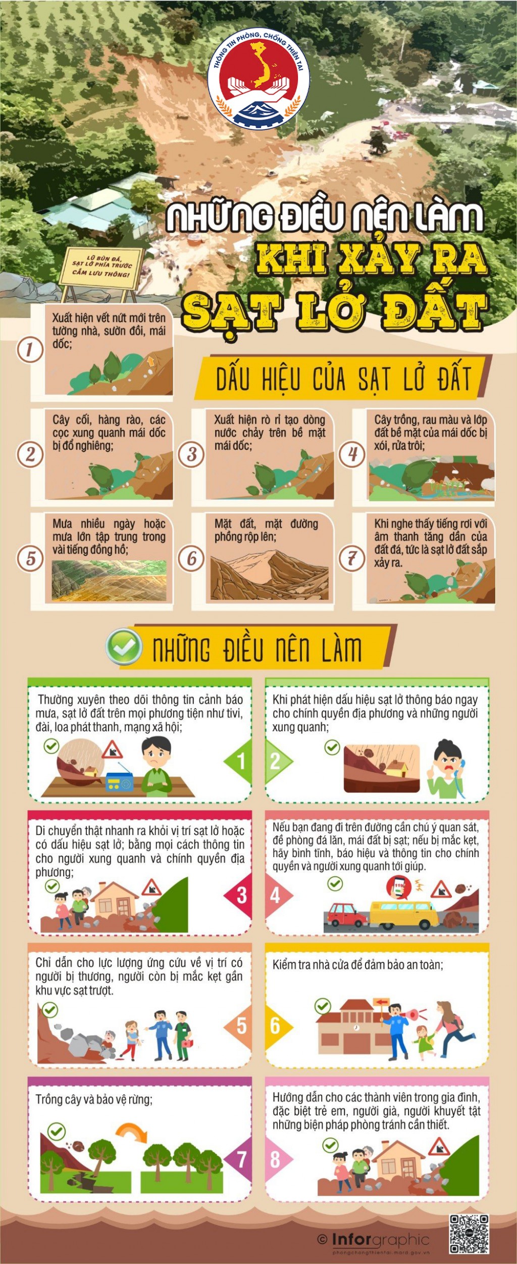 Những điều nên làm khi xảy ra sạt lở đất