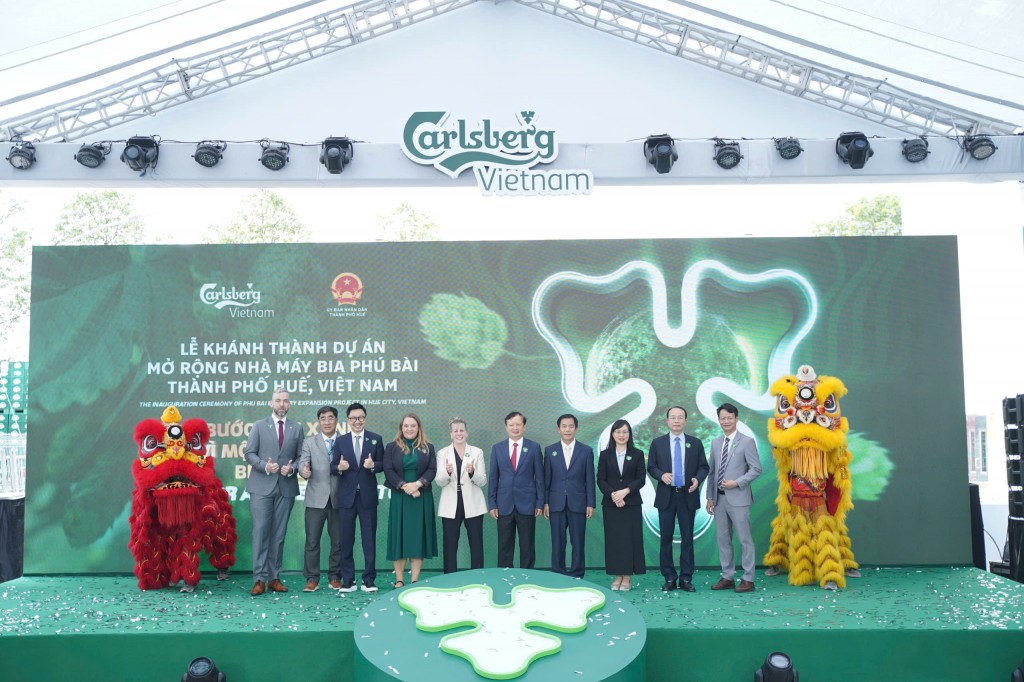 TP Huế: Carlsberg Việt Nam khánh thành nhà máy bia Phú Bài mở rộng
