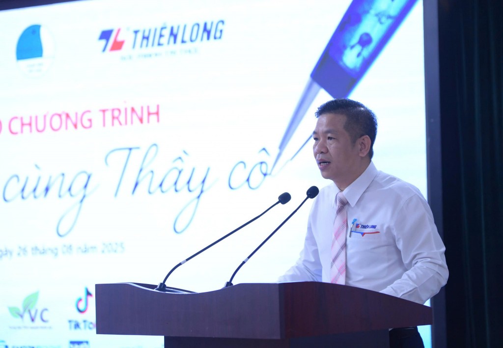 Ông Trịnh Văn Hào, Giám đốc Truyền thông và Đối ngoại, Tập đoàn Thiên Long chia sẻ