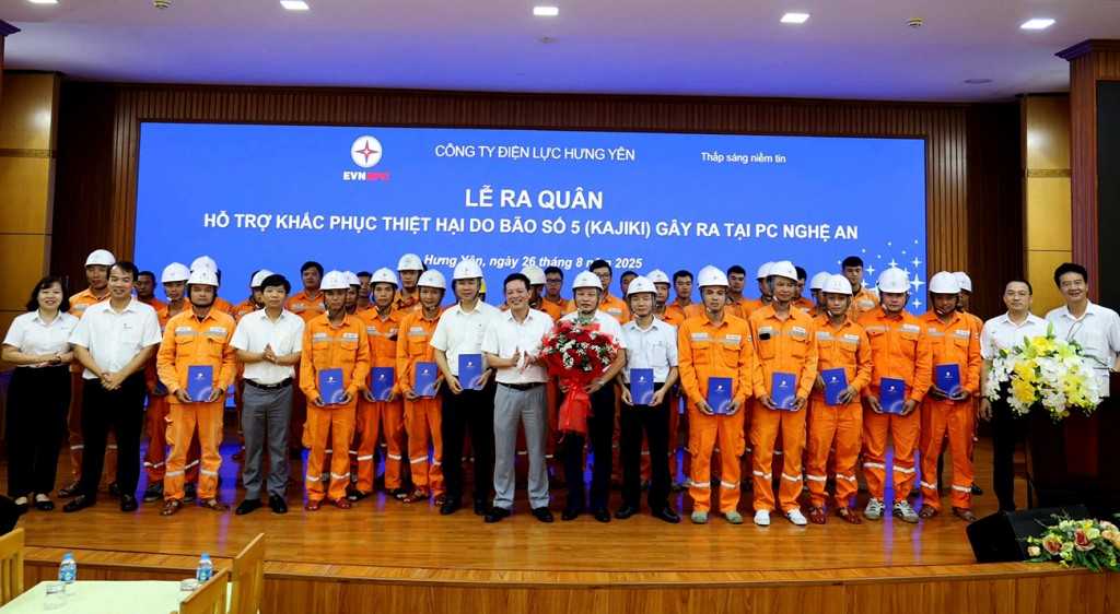 PC Hưng Yên hỗ trợ khắc phục hệ thống lưới điện tại tỉnh Nghệ An
