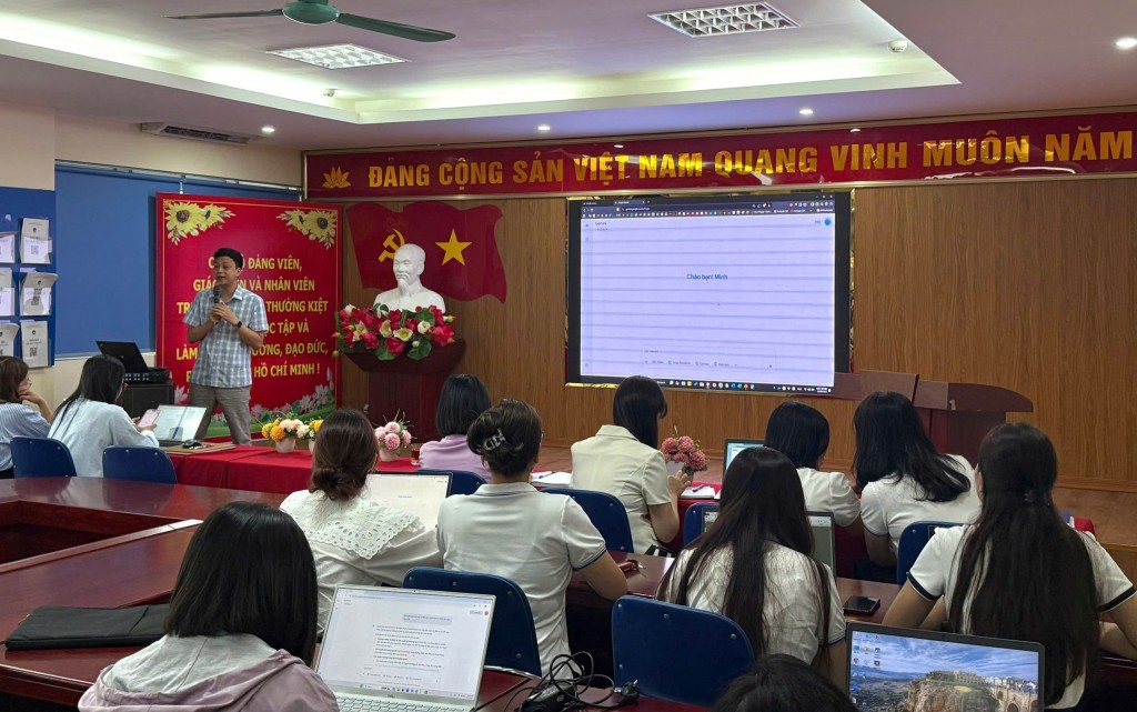 Ứng dụng AI trong giáo dục - mô hình mới ở phường Bồ Đề