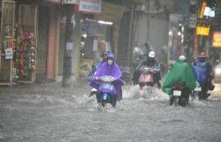 Mưa lớn ở khu vực đồng bằng và ven biển Bắc Bộ