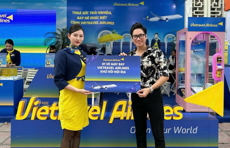 Vietravel Airlines tham gia Triển lãm Thành tựu Đất nước nhân kỷ niệm 80 năm Quốc khánh