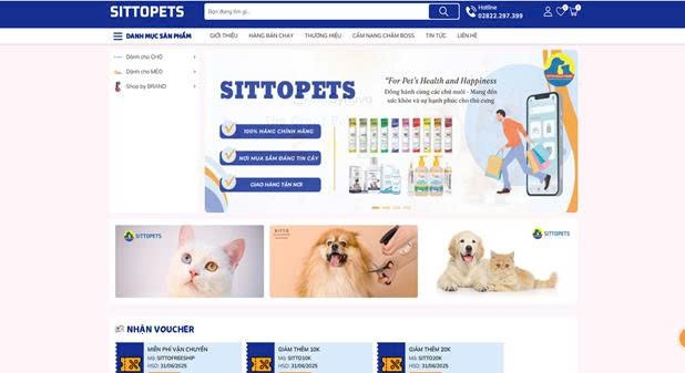 Sittopets.com ra mắt nền tảng thương mại điện tử dành cho thú cưng tại Việt Nam