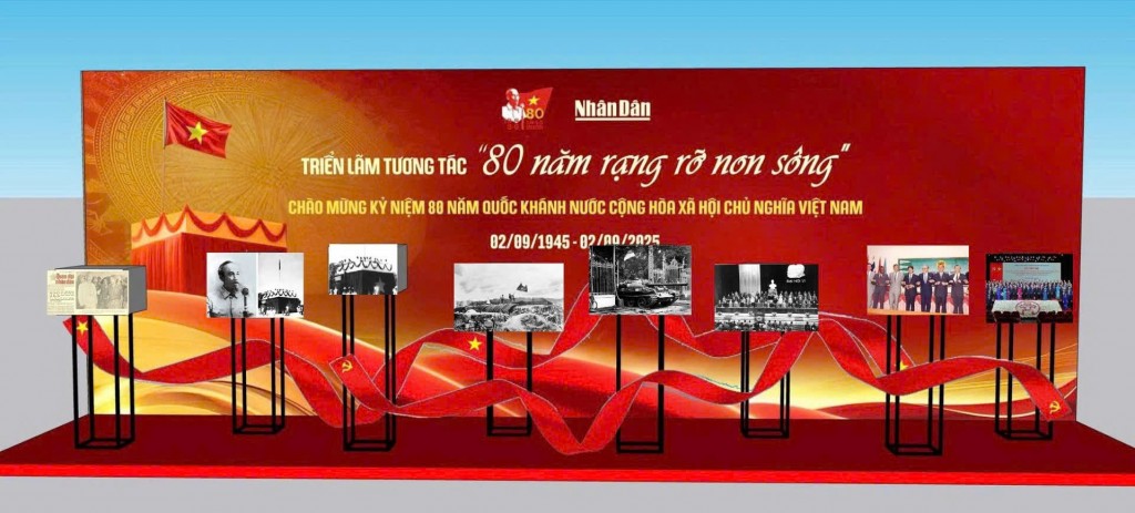 Cụm trưng bày đặc biệt mang tên “80 năm rạng rỡ non sông”