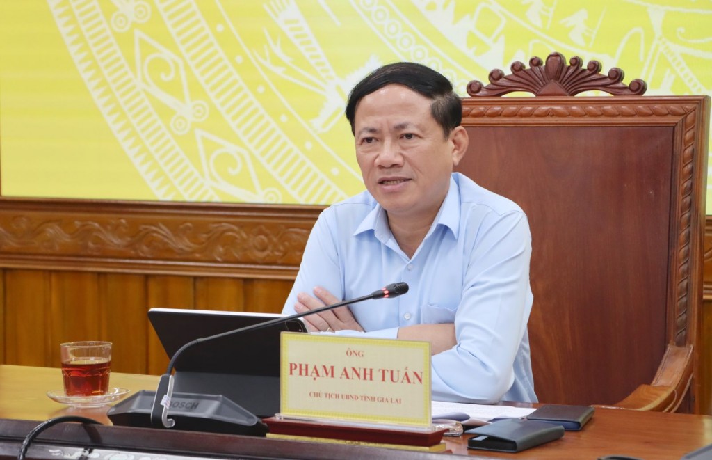 Chủ tịch UBND tỉnh Gia Lai Phạm Anh Tuấn chủ trì cuộc họp 