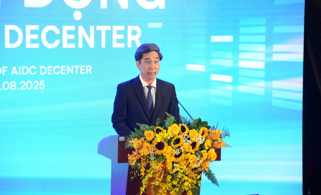 Phó Chủ tịch UBND TP Đà Nẵng Trần Chí Cường nhấn mạnh, dự án Trung tâm dữ liệu AIDC Decenter là một trong những dự án trọng điểm 