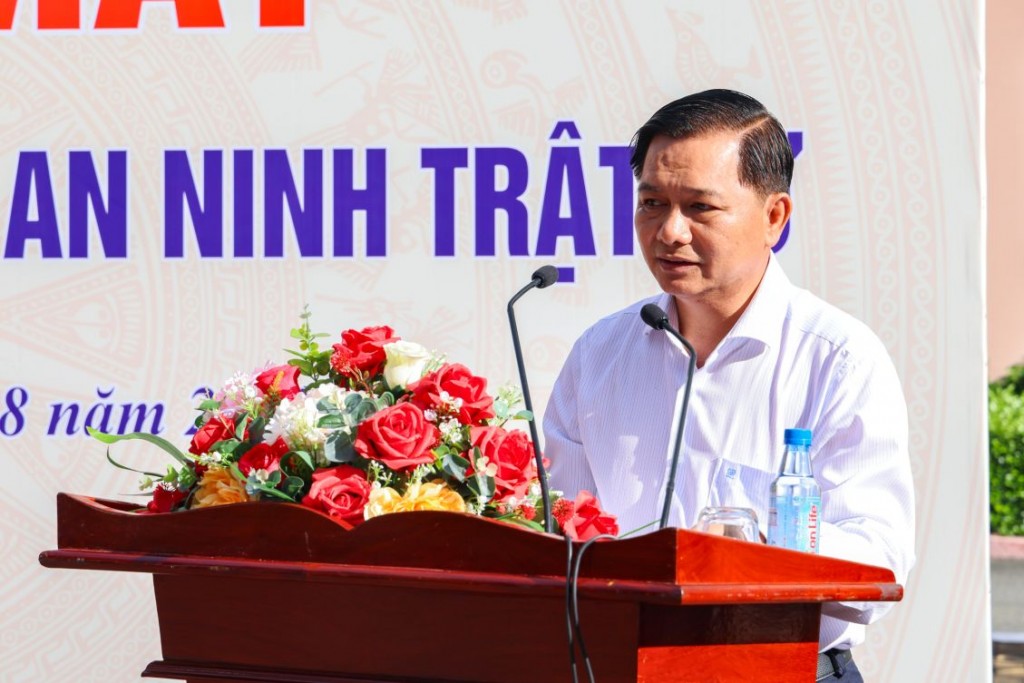 Ông Trần Văn Lâu, Phó Bí thư Thành ủy, Chủ tịch UBND TP Cần Thơ phát biểu tại buổi lễ.