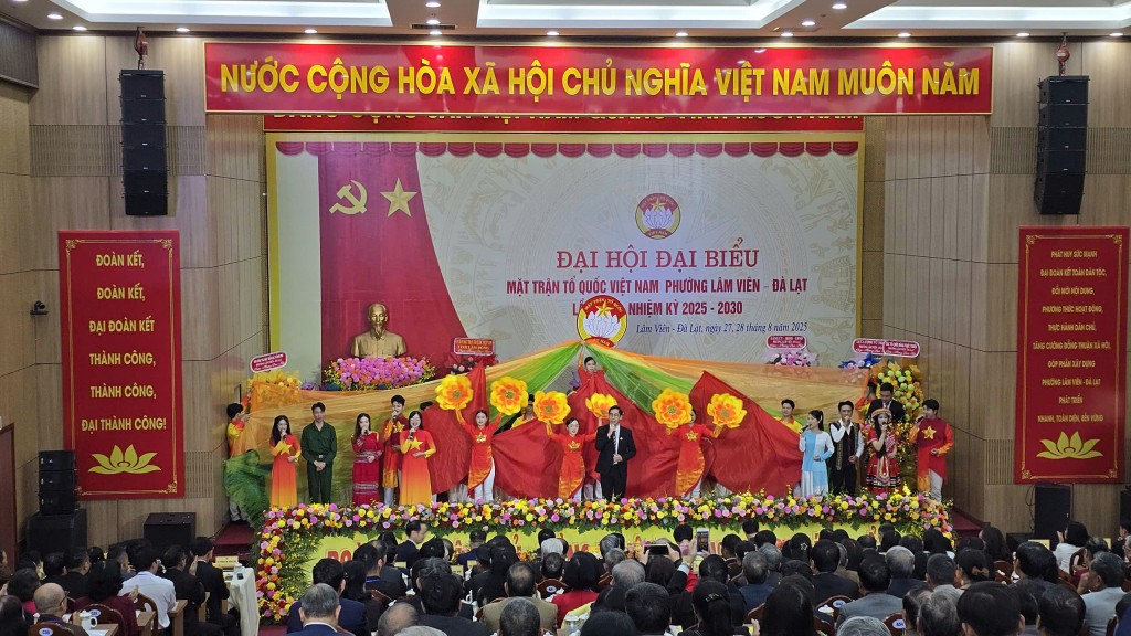 Phường Lâm Viên - Đà Lạt (tỉnh Lâm Đồng) đã tổ chức Đại hội đại biểu Mặt trận Tổ quốc (MTTQ) Việt Nam lần thứ I (Ảnh: CTV)