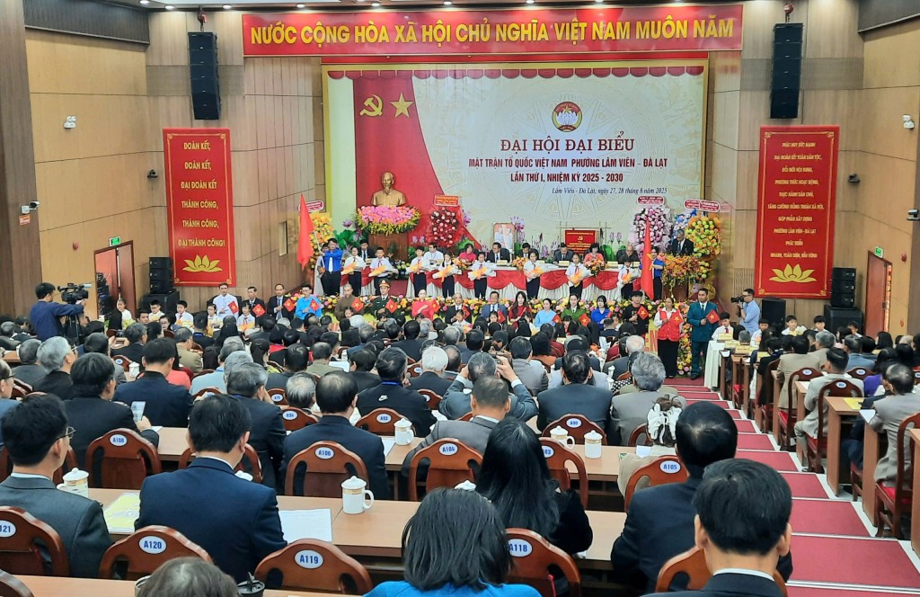 Đây là Đại hội đại biểu Mặt trận Tổ quốc điểm cấp xã đầu tiên của tỉnh Lâm Đồng (Ảnh: CTV)