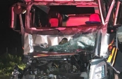 Lâm Đồng: Hai xe đầu kéo tông nhau trên cao tốc, 1 người tử vong