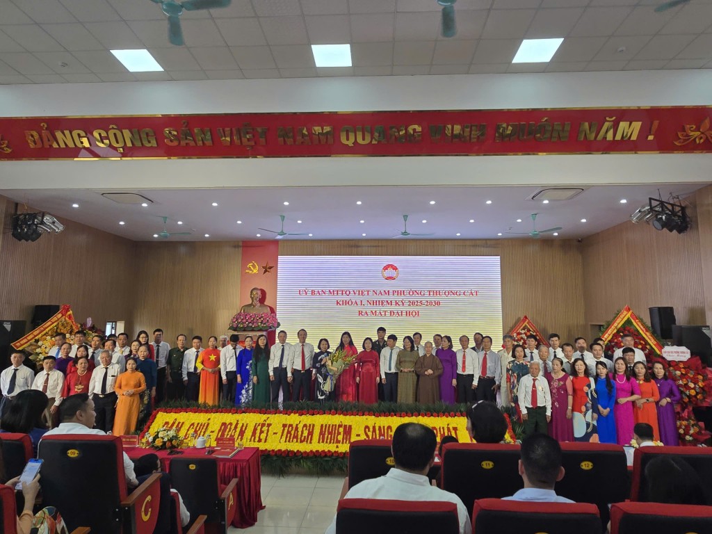 UBMTTQ Việt Nam phường Thượng Cát khoá I, nhiệm kỳ 2025-2030 ra mắt Đại hội