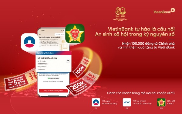Nhận quà từ Chính phủ - Niềm vui nhân đôi cùng VietinBank