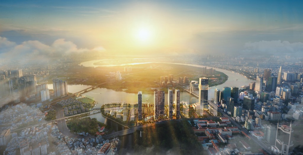 Trung tâm CBD hiện hữu của TP.HCM nhìn qua trung tâm tài chính Thủ Thiêm trong tương lai 