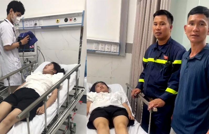 Kịp thời cứu giúp cô gái trẻ bị ngất xỉu khi xem diễu binh