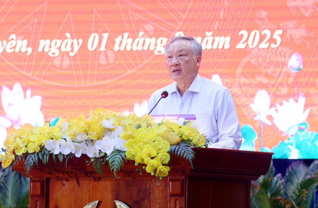 Phó Thủ tướng Thường trực Chính phủ Nguyễn Hòa Bình nhắn nhủ tới những người được đặc xá: Hãy để quá khứ tội lỗi khép lại và không bao giờ tái phạm - Ảnh: VGP/Nguyễn Hoàng