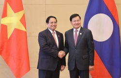 Thủ tướng Phạm Minh Chính hội kiến Tổng Bí thư, Chủ tịch nước Lào