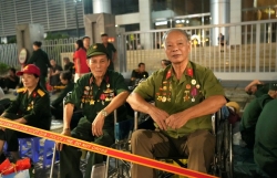 Lực lượng an ninh, vệ sinh xuyên đêm chăm lo cho cựu chiến binh