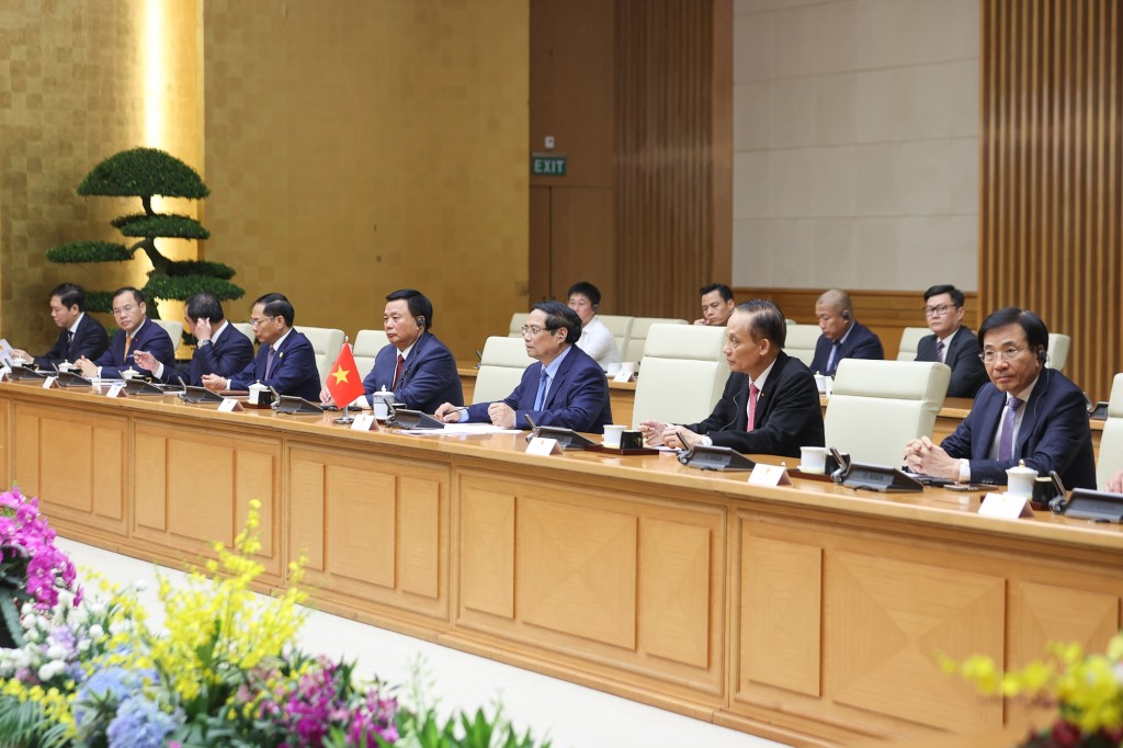 Thủ tướng Chính phủ Phạm Minh Chính khẳng định Chính phủ Việt Nam sẽ tiếp tục triển khai các biện pháp nhằm hỗ trợ Cuba một cách thiết thực - Ảnh: VGP/Nhật Bắc