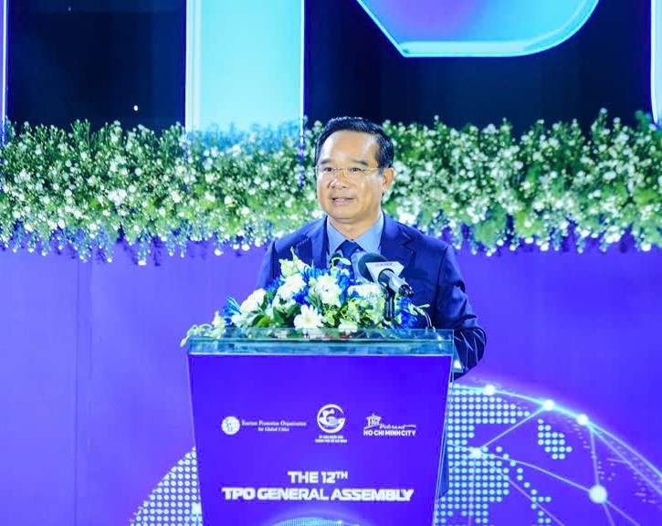Chủ tịch UBND TP.Hồ Chí Minh Nguyễn Văn Được phát biểu khai mạc