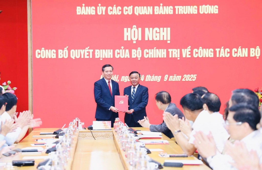 Đồng chí Nguyễn Long Hải giữ chức Phó Bí thư Đảng ủy các cơ quan Đảng Trung ương
