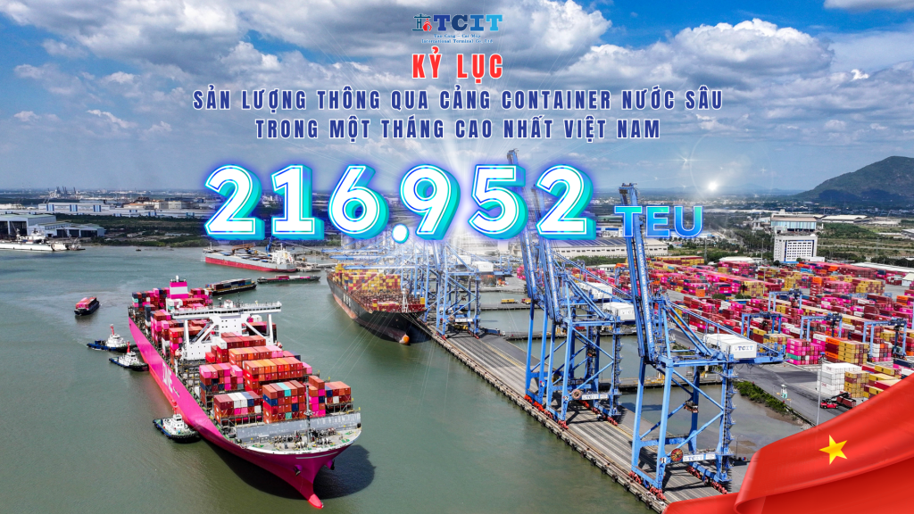TCIT xác lập kỷ lục tháng 8, vươn tầm cảng biển quốc tế