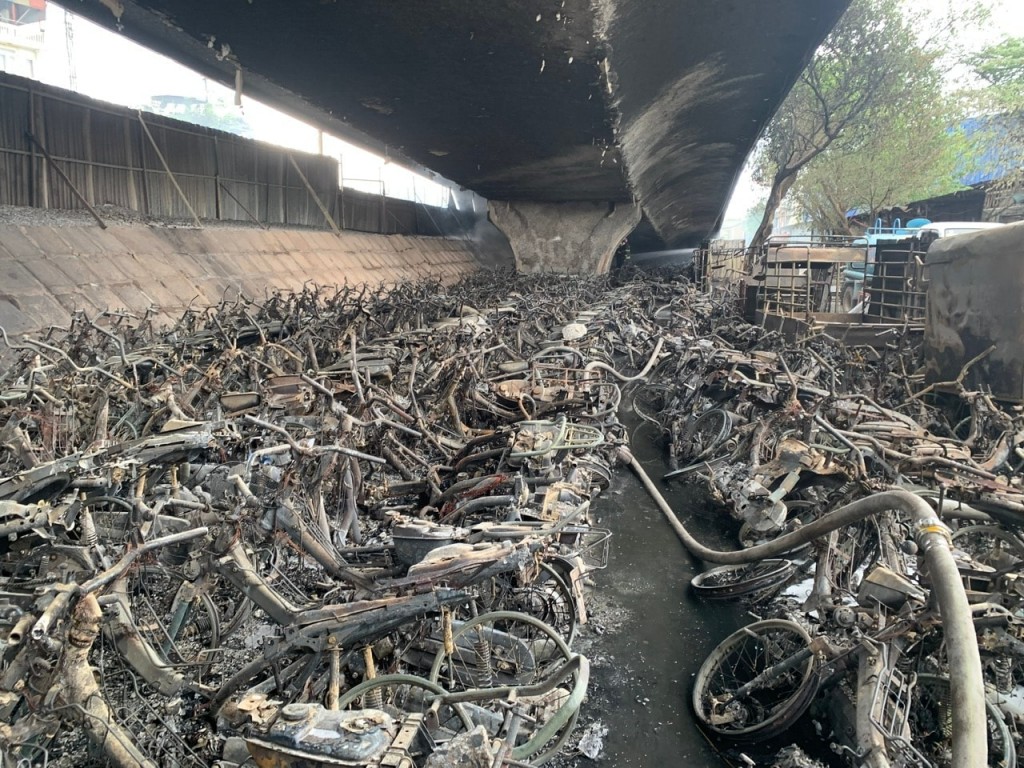 Thắt chặt an toàn phòng cháy, chữa cháy tại các điểm trông giữ xe